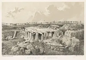 Roman Ruins UK Prints: Hypocaust at Chesters