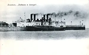 The Icebreakers Baikal and Angara Print, circa 1902
