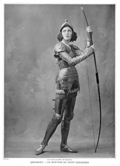 Ida Rubinstein as Saint Sebastian Print