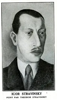 Igor Stravinsky Portrait Prints: Igor Stravinsky, Russian composer