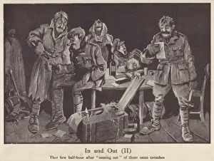 British Soldiers In Trenches Prints: In and out (Ii)