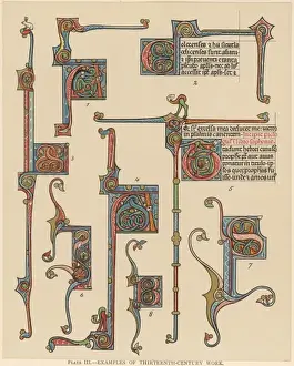 Medieval Ornamentation Prints: Illuminating 13c