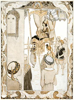 Illustration, Aladdin and the Beautiful Buddir al Buddoor Illustration, Aladdin and the Beautiful Buddir al Buddoor