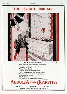 Illustration by Anne Harriet ('Annie') Fish (1890-1964) for an Abdulla Cigarettes Illustration by Anne Harriet ('Annie') Fish (1890-1964) for an Abdulla Cigarettes
