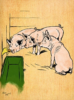 Illustration by Cecil Aldin, Farm Babies Illustration by Cecil Aldin, Farm Babies