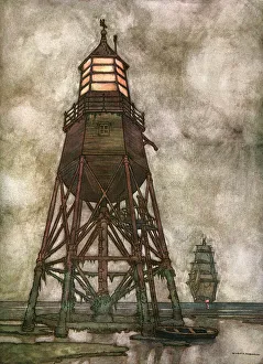 Illustration, A Song of the English, Lighthouse Illustration, A Song of the English, Lighthouse