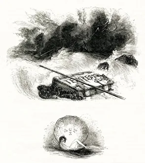 Illustration, The Tempest, by William Shakespeare Illustration, The Tempest, by William Shakespeare