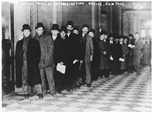 Immigrants arriving at Ellis Island, New York Immigrants arriving at Ellis Island, New York