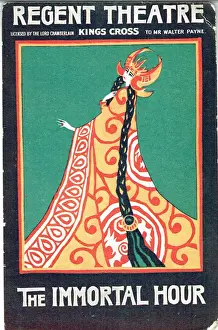 Prints of The Immortal Hour - Rutland Boughtons music drama adapted from the play by Fiona Macleod. (Glastonbury, 28th June 1914). First produced Old Vic, 31st May 1920 and Regent Theatre, 13th October 1922 Rutland Prints: The Immortal Hour Print, 1923 Revival at Regent Theatre