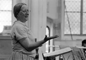 Imogen Holst Conducting, 1961 Print