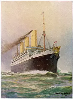Vintage Ocean Liners Prints: IMPERATOR STEAMSHIP