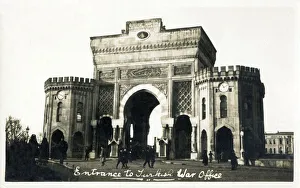 Impressive entrance to Turkish War Office (now Istanbul University), Beyazit Square, Istanbul, Turkey Date: 1922 Impressive entrance to Turkish War Office (now Istanbul University), Beyazit Square, Istanbul, Turkey Date: 1922
