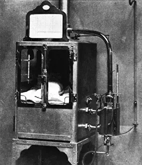 Historical Medical Equipment Prints: An incubator