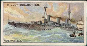 Historical Steam Ships Prints: Indefatigable Cruiser