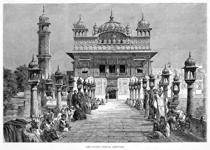 Temple Prints: India Amritsar Entrance to the Golden Temple Print