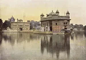 Golden Temple Prints: Golden Temple Amritsar Print circa 1900