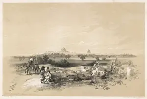 Print of Multan Fort from the West