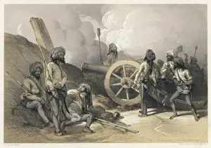 Multan Print: British Soldiers in Trenches