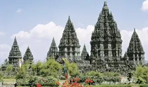 Central Java Indonesia Prints: INDONESIA. CENTRAL JAVA. Prambanan. Prambanan