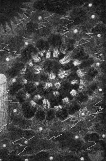 Space Exploration Prints: Inner Earth Print, 1735: Crust Breakthrough