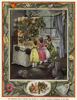 Victorian Christmas Scene Prints: (insert)