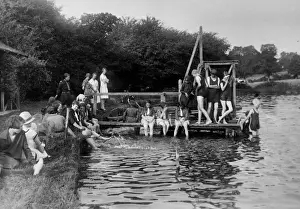 Vintage River Scene Prints: (insert)