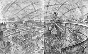 Inside the Dome of Discovery, Festival of Britain, London Inside the Dome of Discovery, Festival of Britain, London