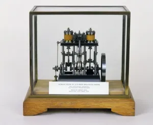 Inst. Of Mechanical Engineers Prints: 2-Cylinder Single Stage Engine Working Model Print