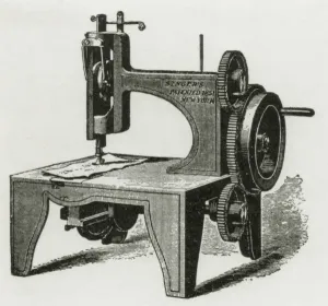 Inst. Of Mechanical Engineers Prints: First Singer Sewing Machine Print