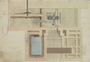 Ground Plan of the Engine, Boilers Print 1795