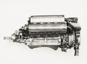 Mechanical Engineering History Prints: Lion VIID engine