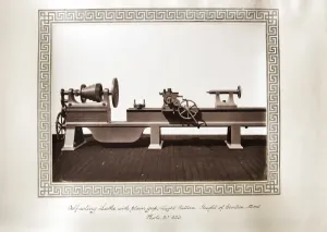 Self-acting Lathe Print: 12-inch Centres, Plain Gap
