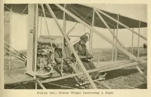 Wilbur Wright Prints: Wilbur Wright instructing a pupil