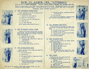 Instruction sheet, How to Dance the Jitterbug Instruction sheet, How to Dance the Jitterbug