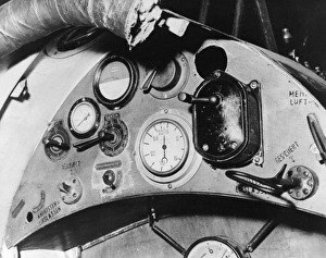 Instrument panel, Brandenburg DI fighter plane, WW1 Instrument panel, Brandenburg DI fighter plane, WW1