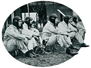 Interceptor aircraft pilots waiting to go up 1939 Interceptor aircraft pilots waiting to go up 1939
