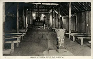 Interior of church, Heuru, San Cristobal, Solomon Islands Interior of church, Heuru, San Cristobal, Solomon Islands