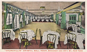 The interior of the Crystal Ball Room at Churchills cabaret The interior of the Crystal Ball Room at Churchills cabaret