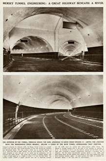 Interior of the Mersey Tunnel, Liverpool Interior of the Mersey Tunnel, Liverpool