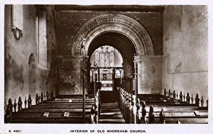 Interior of old church, Shoreham-by-Sea, Sussex Interior of old church, Shoreham-by-Sea, Sussex