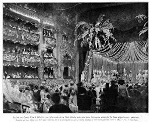 The interior of the Paris Opera showing Le Bal du Grand Prix The interior of the Paris Opera showing Le Bal du Grand Prix