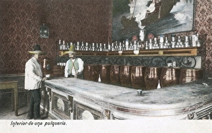 Interior of a pulque bar, Mexico City, Mexico Interior of a pulque bar, Mexico City, Mexico