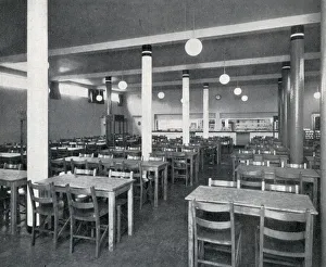 Interior view of the Norris Green British Restaurant, Liverpool during the Second World War Interior view of the Norris Green British Restaurant, Liverpool during the Second World War