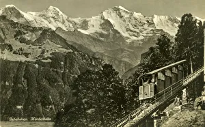 Interlaken and Harderbahn funicular, Bern, Switzerland Interlaken and Harderbahn funicular, Bern, Switzerland