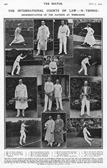 International tennis players at Wimbledon, 1911 International tennis players at Wimbledon, 1911