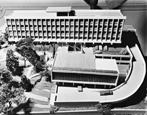 Modernist Building Design Prints: Interpol H. Q. Paris