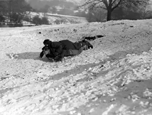 Hampstead Heath Prints: Intimate Sledge Ride