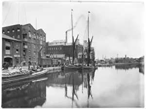 Ipswich - St Peters Dock Print 1921