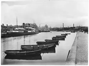 Vintage Print of Ipswich River Orwell Scene