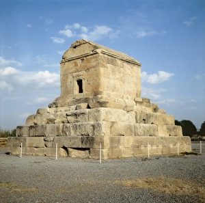 IRAN. Pasagarda. Tomb of Cyrus II the Great, founder IRAN. Pasagarda. Tomb of Cyrus II the Great, founder